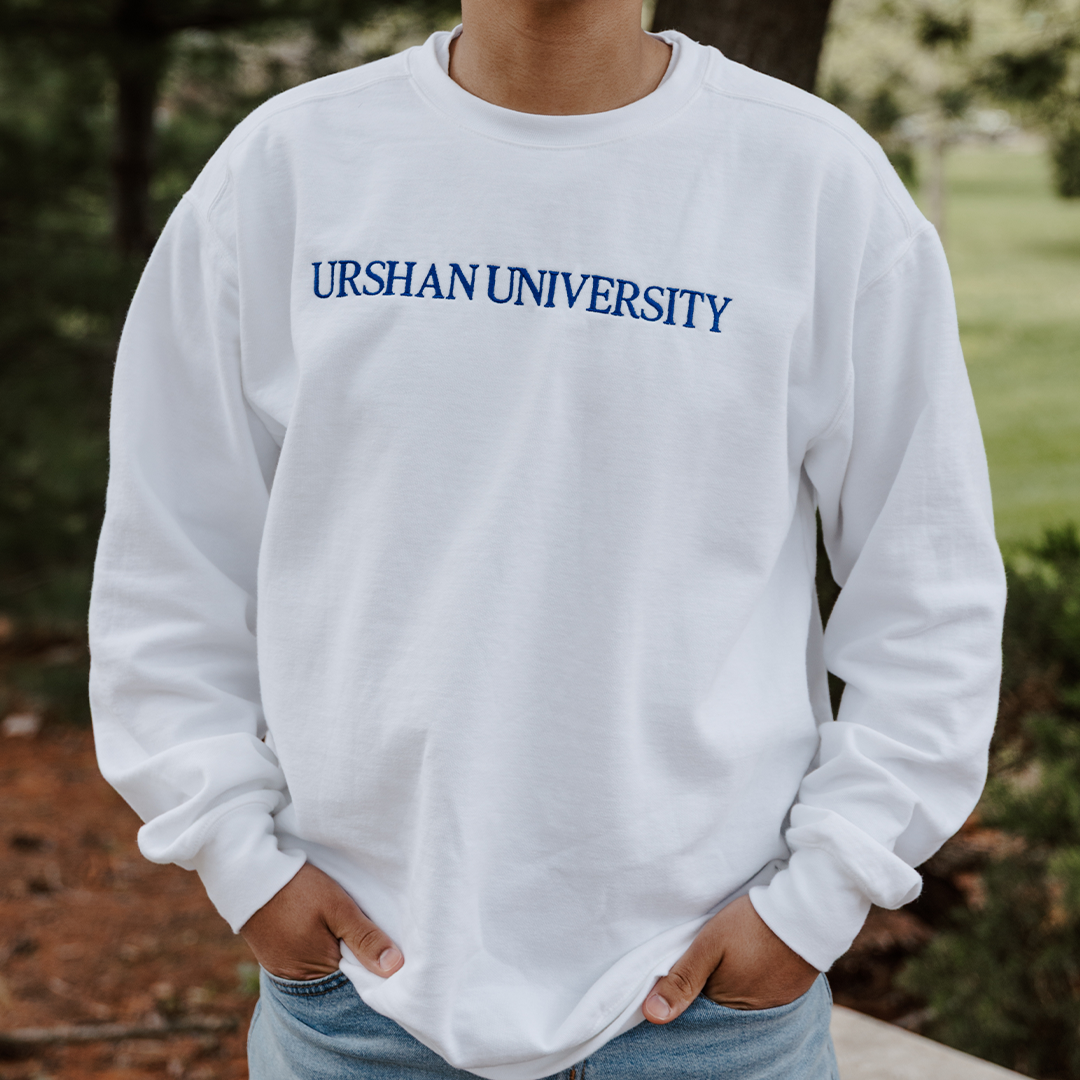 Urshan University Embroidered Crewneck