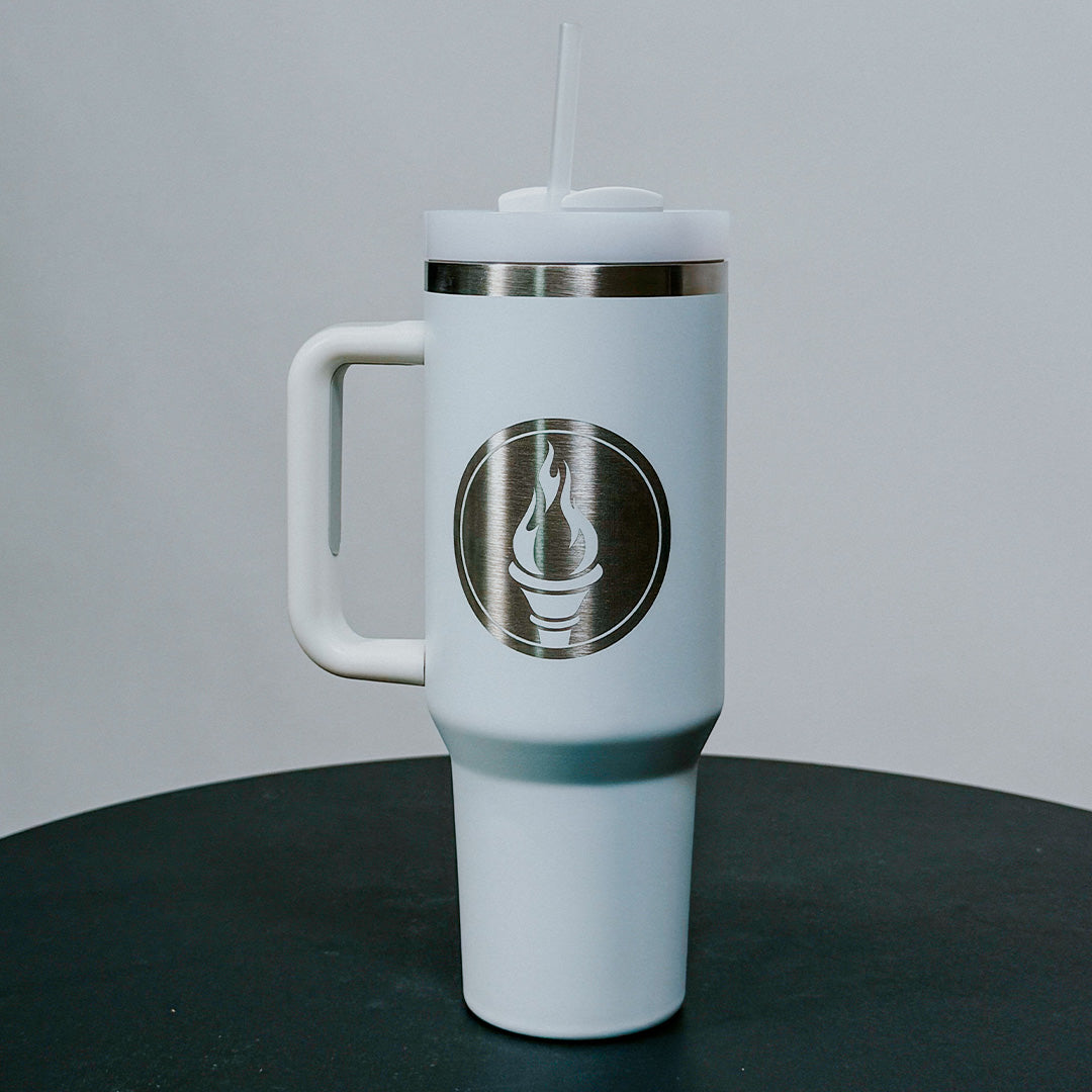 White Flame 40oz Tumbler