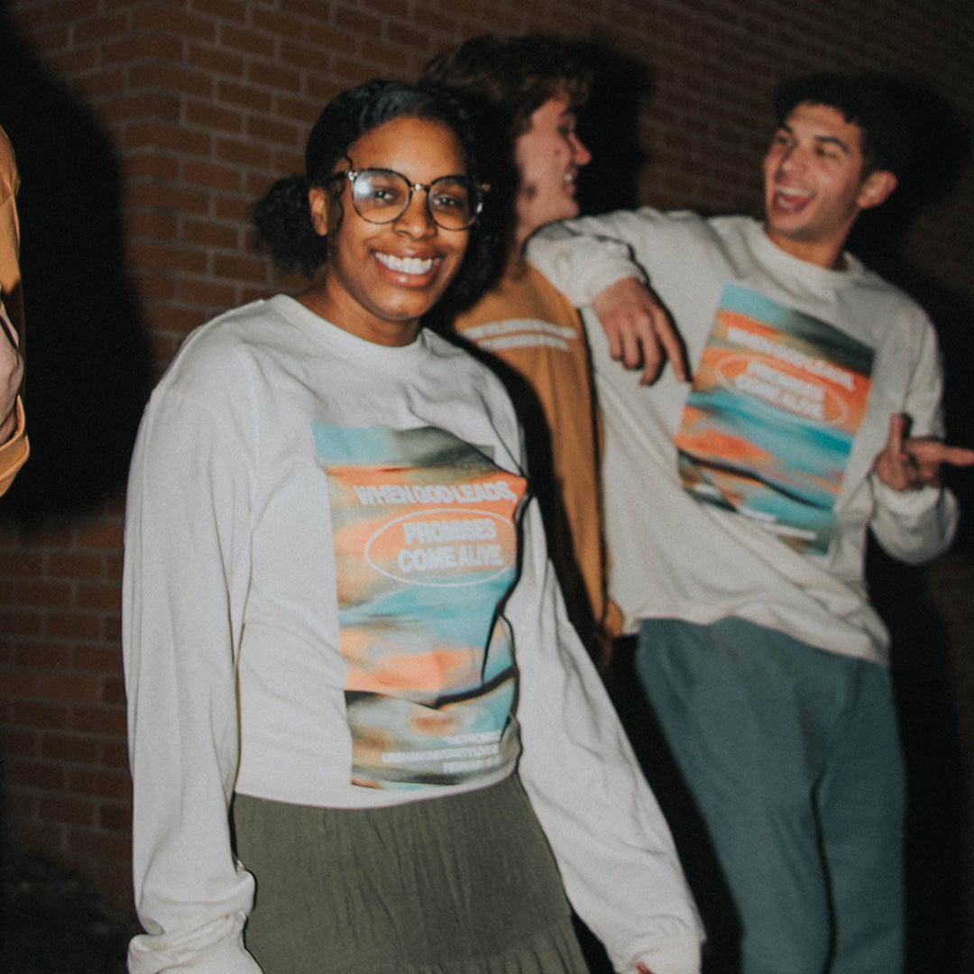 Beige Promises Long-Sleeve Tee (Live 2026)