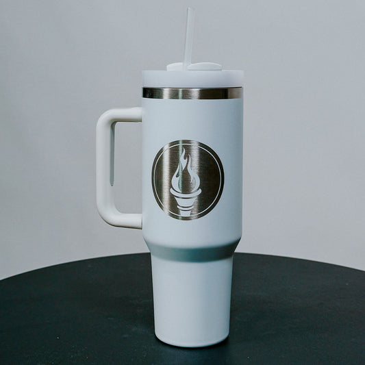 White Flame 40oz Tumbler